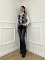 Gilet Losanghe 261711 Grigio