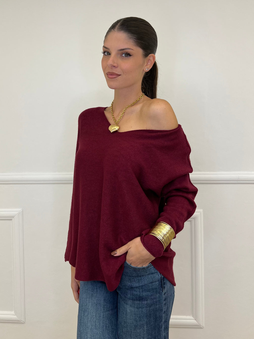 Basic V-Neck Sweater 22325