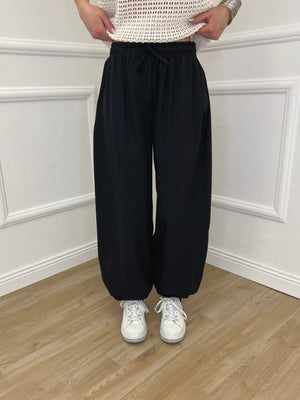 Pantalone Parachute Popeline 37199 Nero