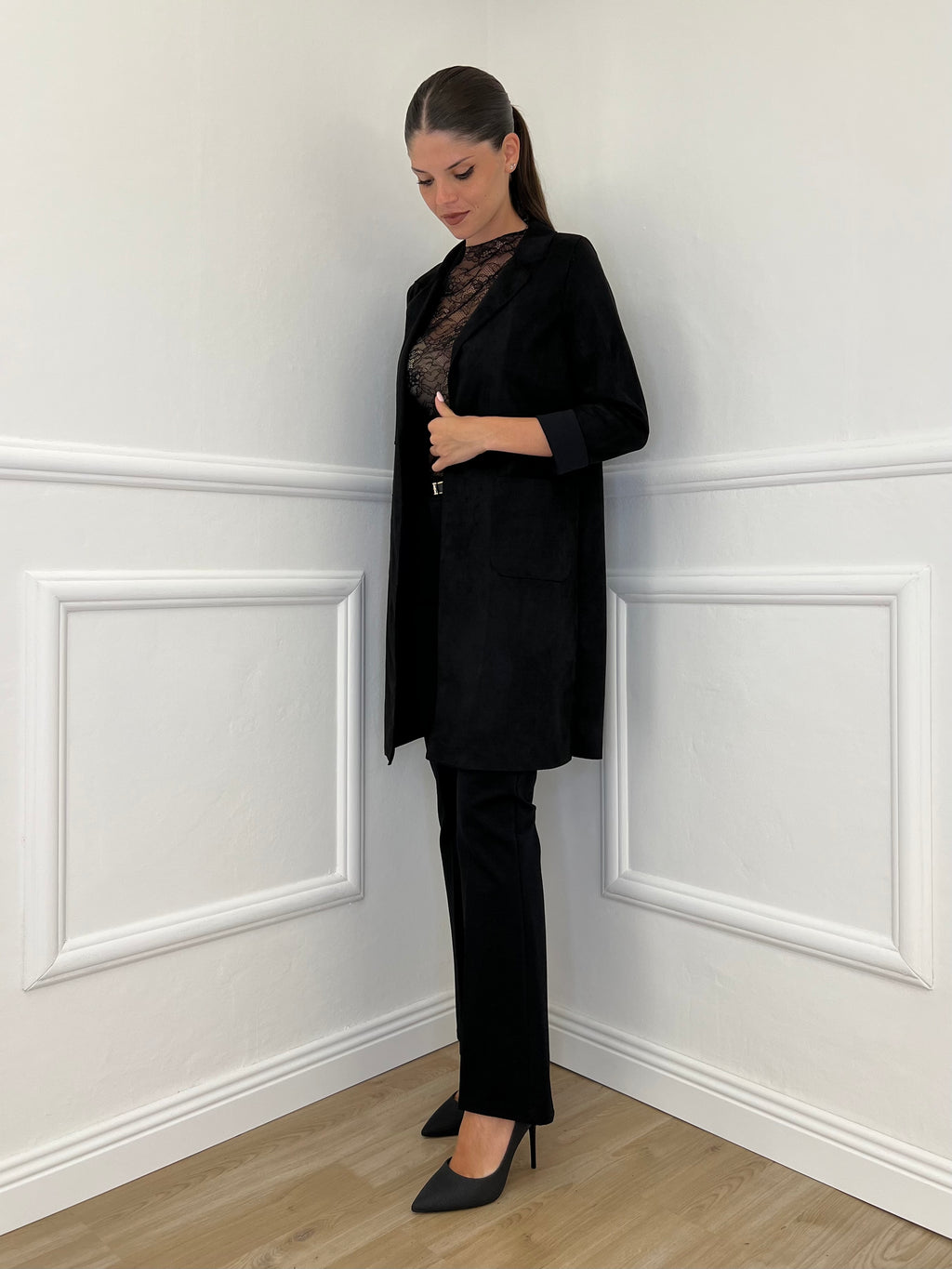 Spolverino Ecorenna 8034 Nero - Bazar Abbigliamento