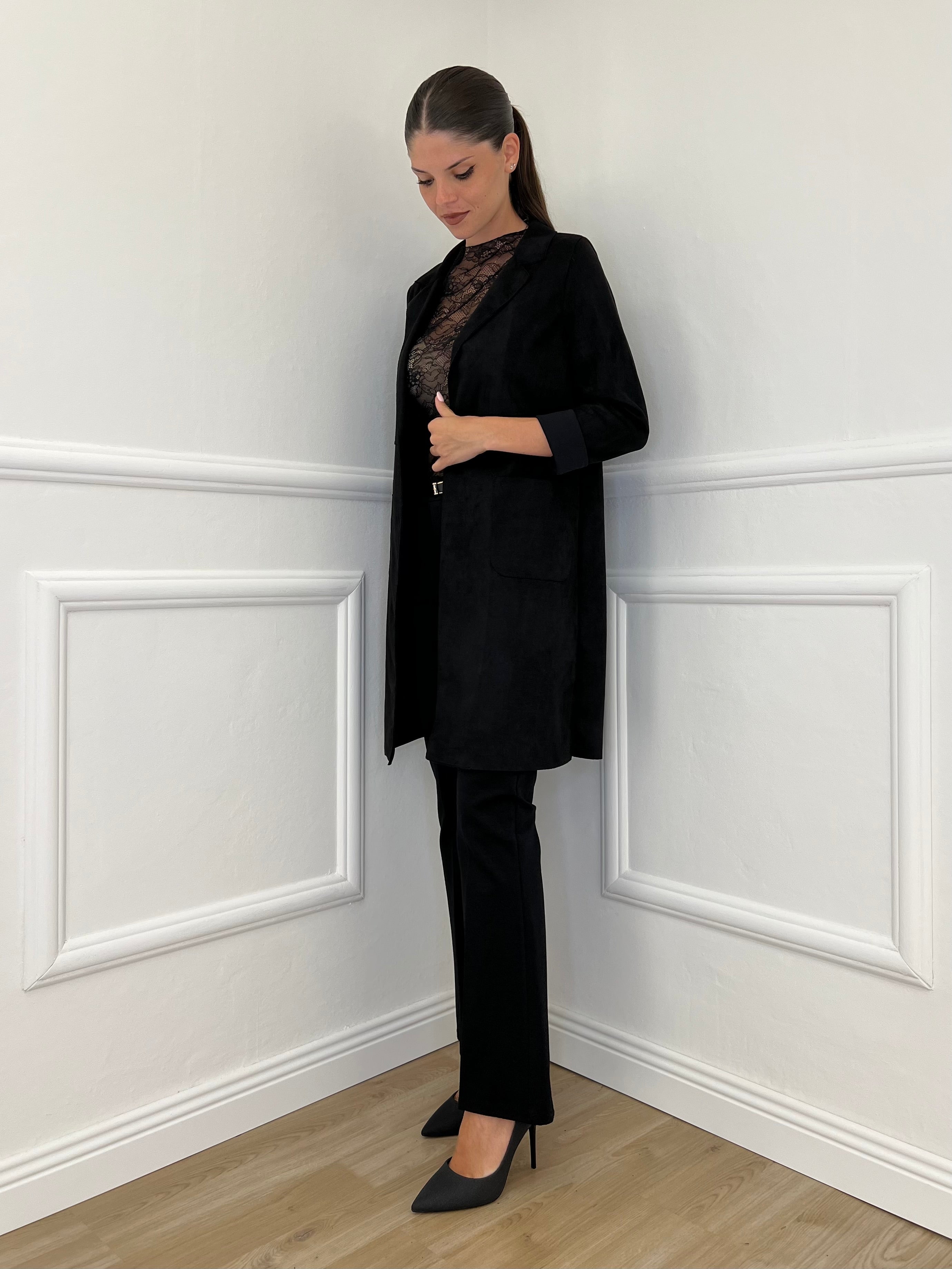 Spolverino Ecorenna 8034 Nero - Bazar Abbigliamento