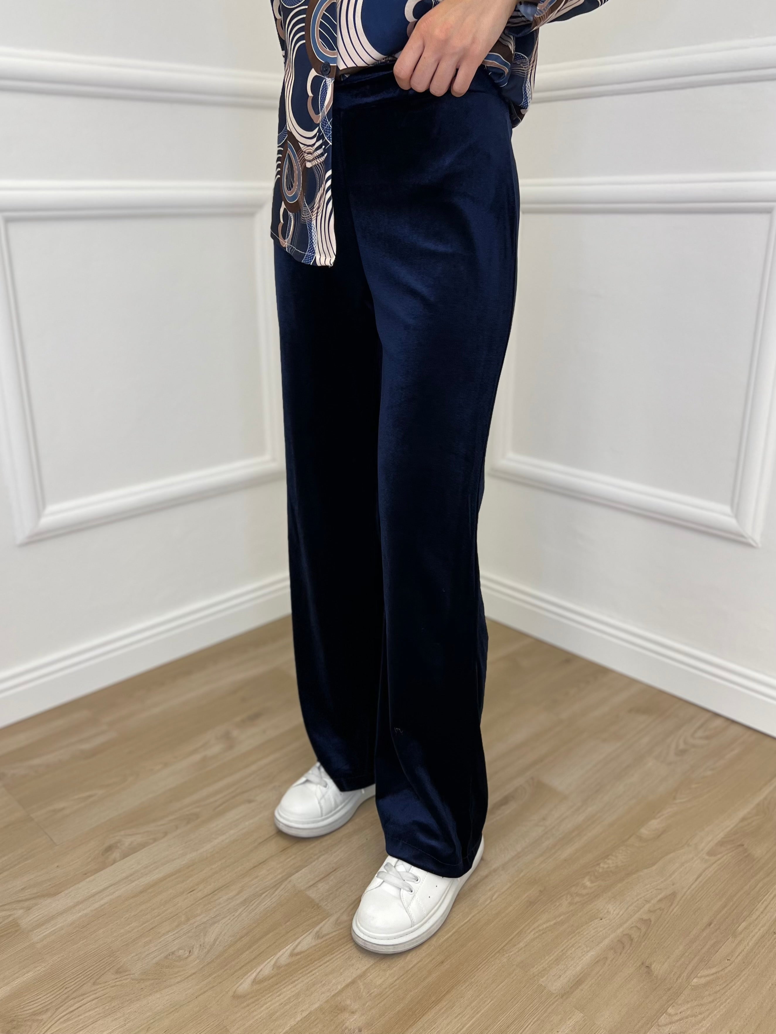 Pantalone Velluto 9857 Blu - Bazar Abbigliamento