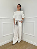 Pantalone Cupro Fusciacca 20527 Bianco