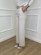 Pantalone Dritto Punto Milano 2403 Beige