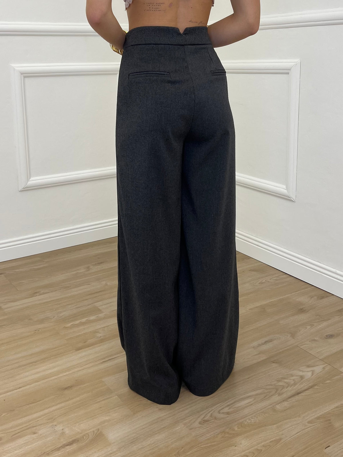 Pantalone Palazzo Spacco 1454 Grigio