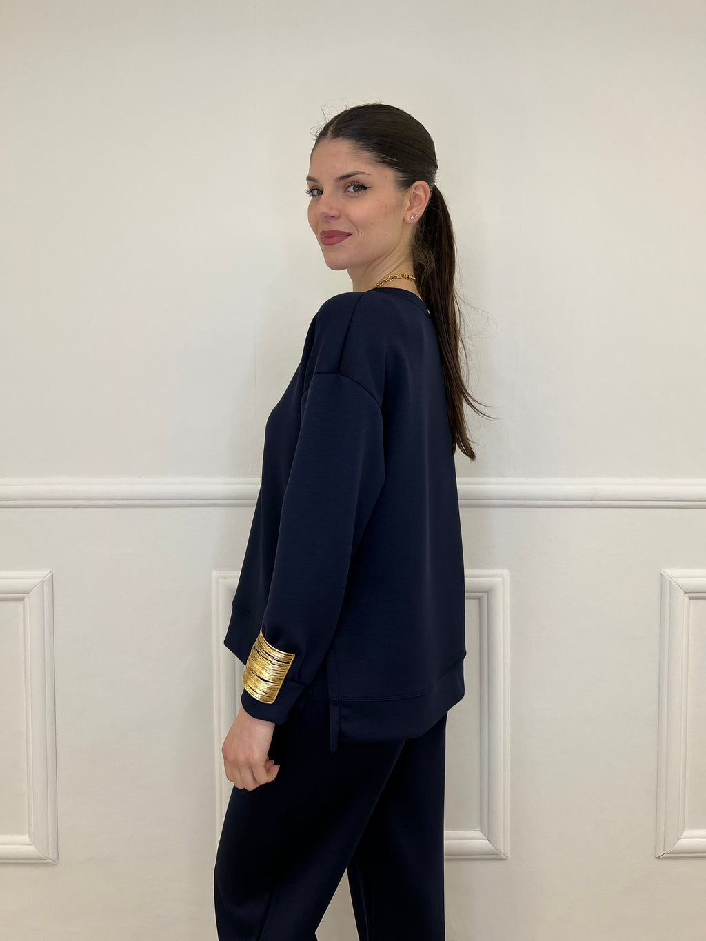 Tuta Over Girocollo 19143 Blu