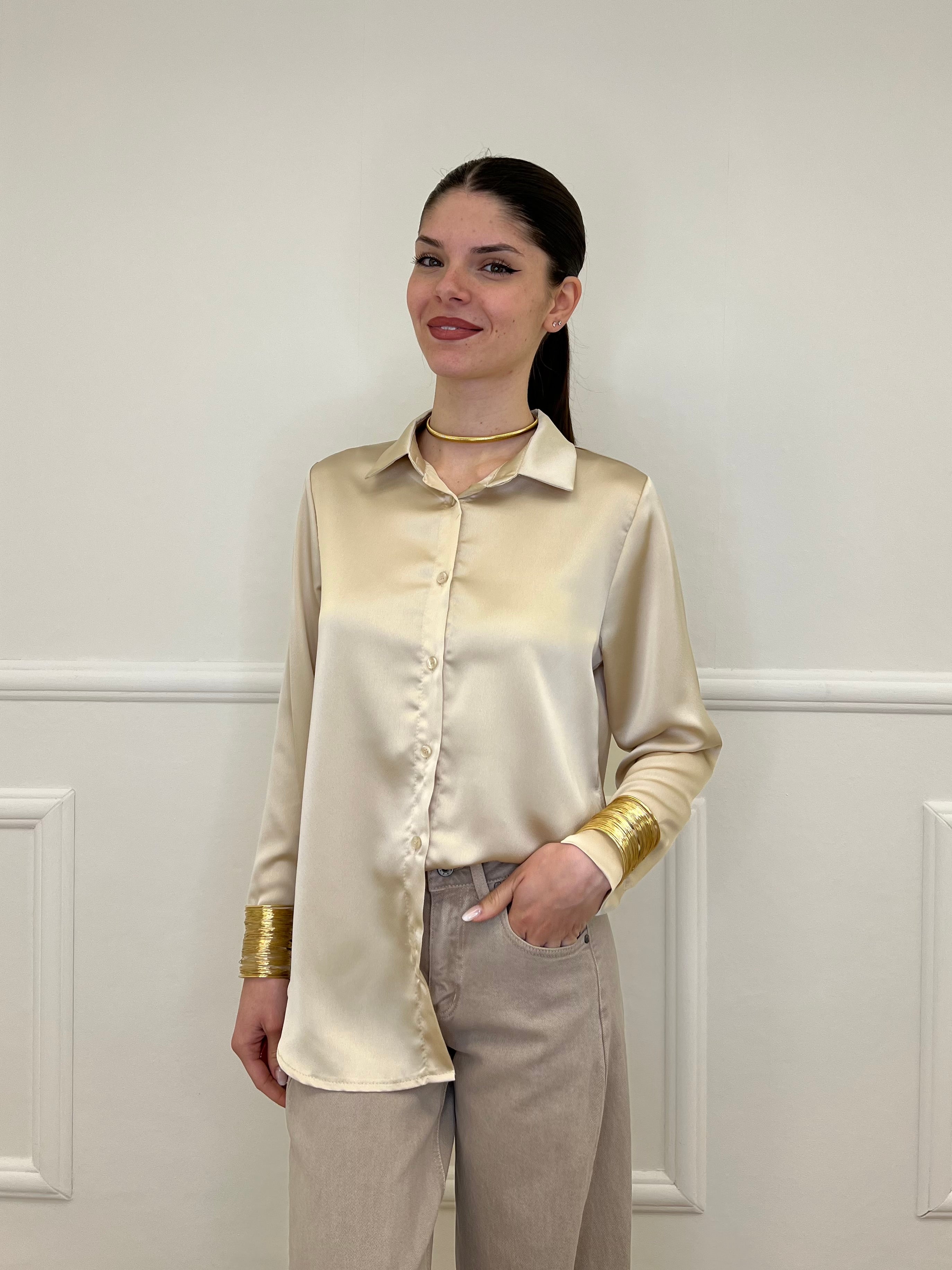 Camicia Satin 261081 Oro