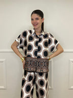Camicia Etnica Satin 9278 Nero