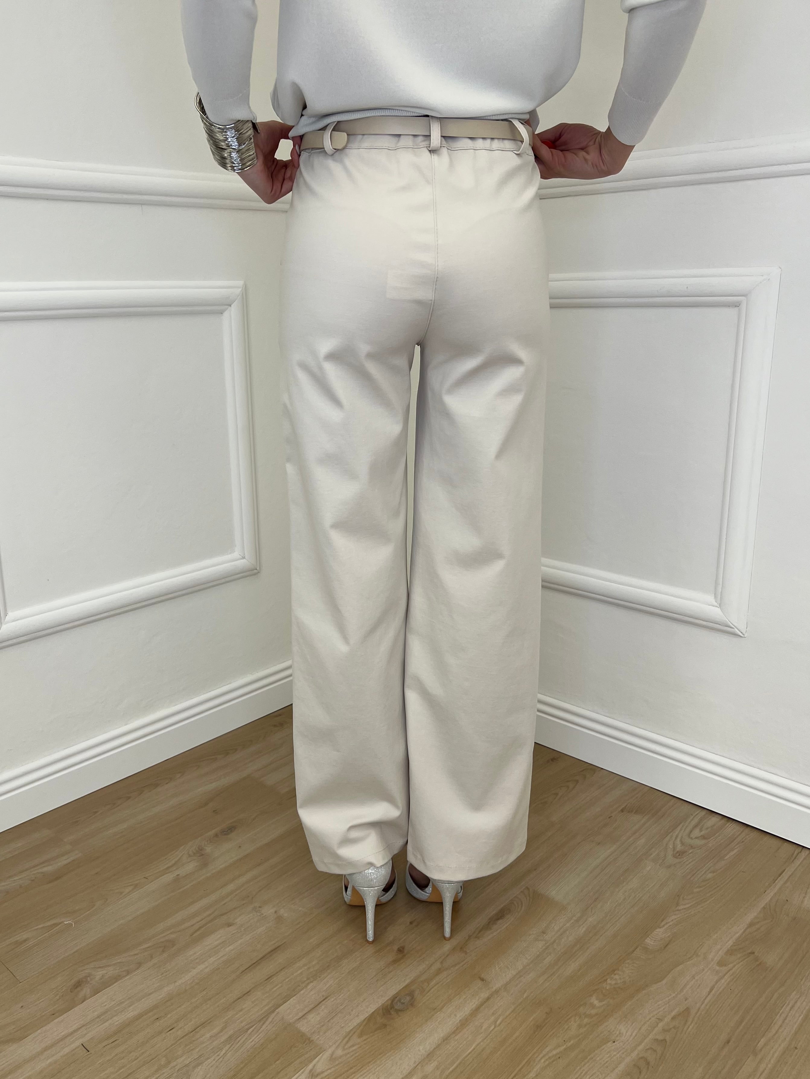 Pantalone Dritto Punto Milano 2403 Beige
