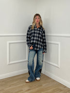Camicia Flanella Cuore BN38 Blu