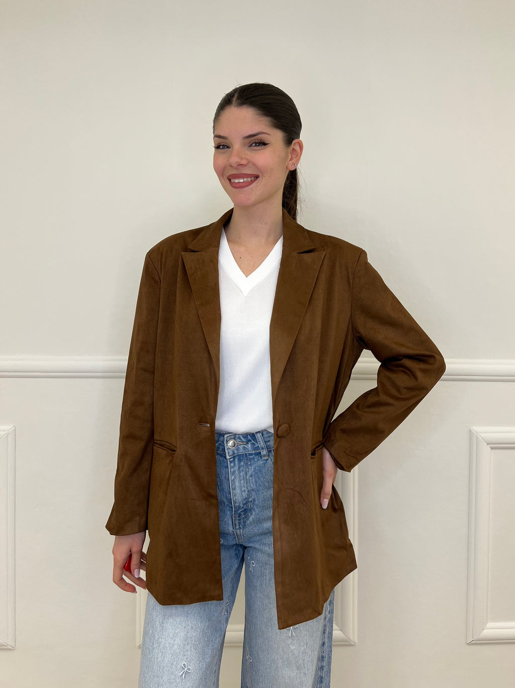 Blazer Scamosciato 5010 Marrone