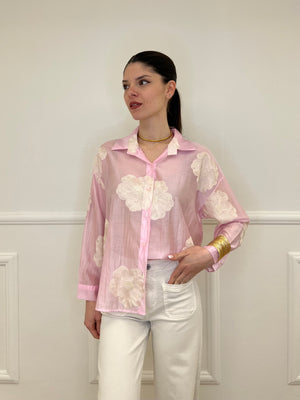Camicia Tencel Ricami 7357 Rosa