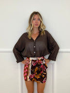 Camicia Over Soft 6040 Marrone
