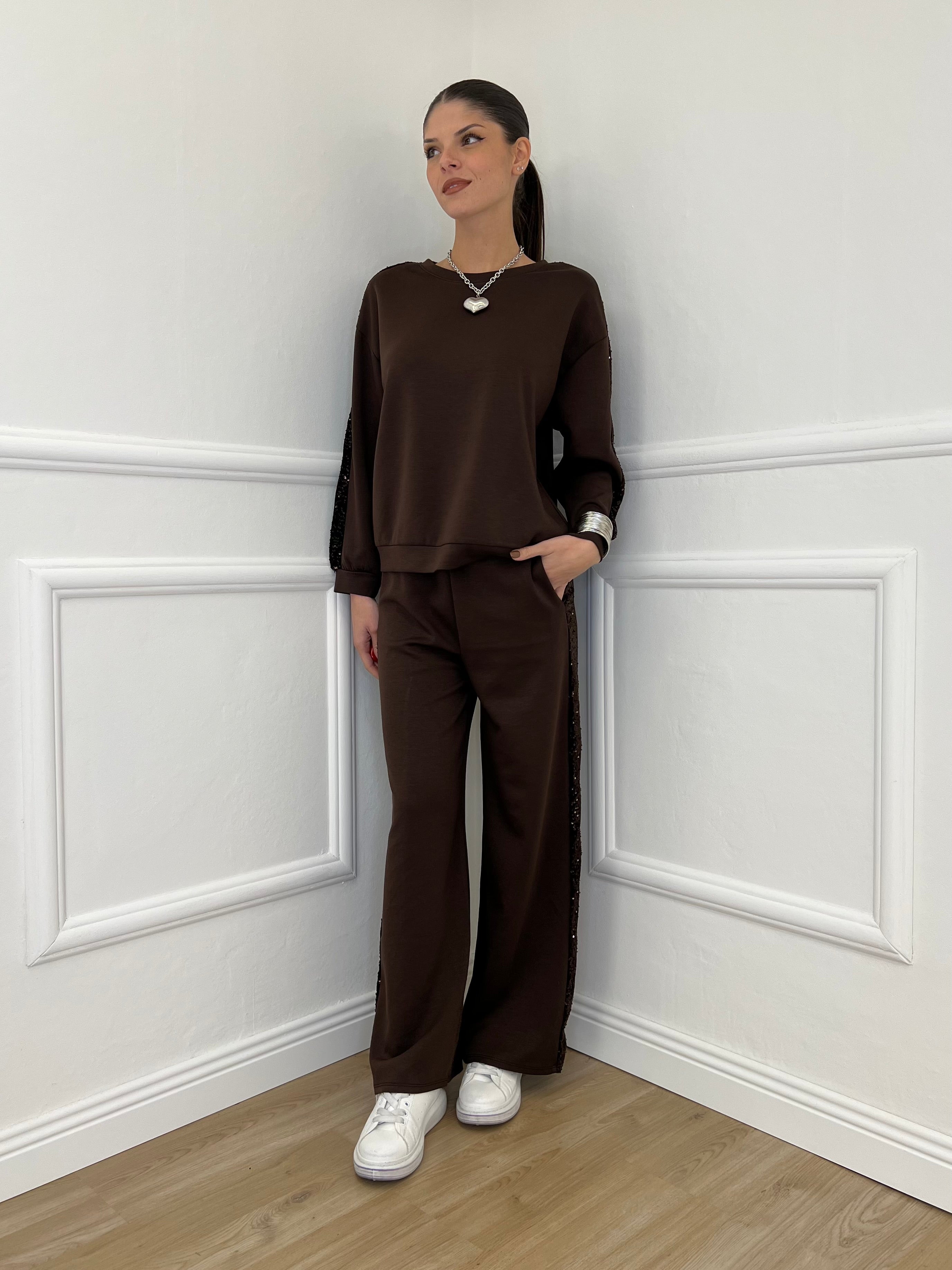 Tuta con Paillettes 21172 Moro