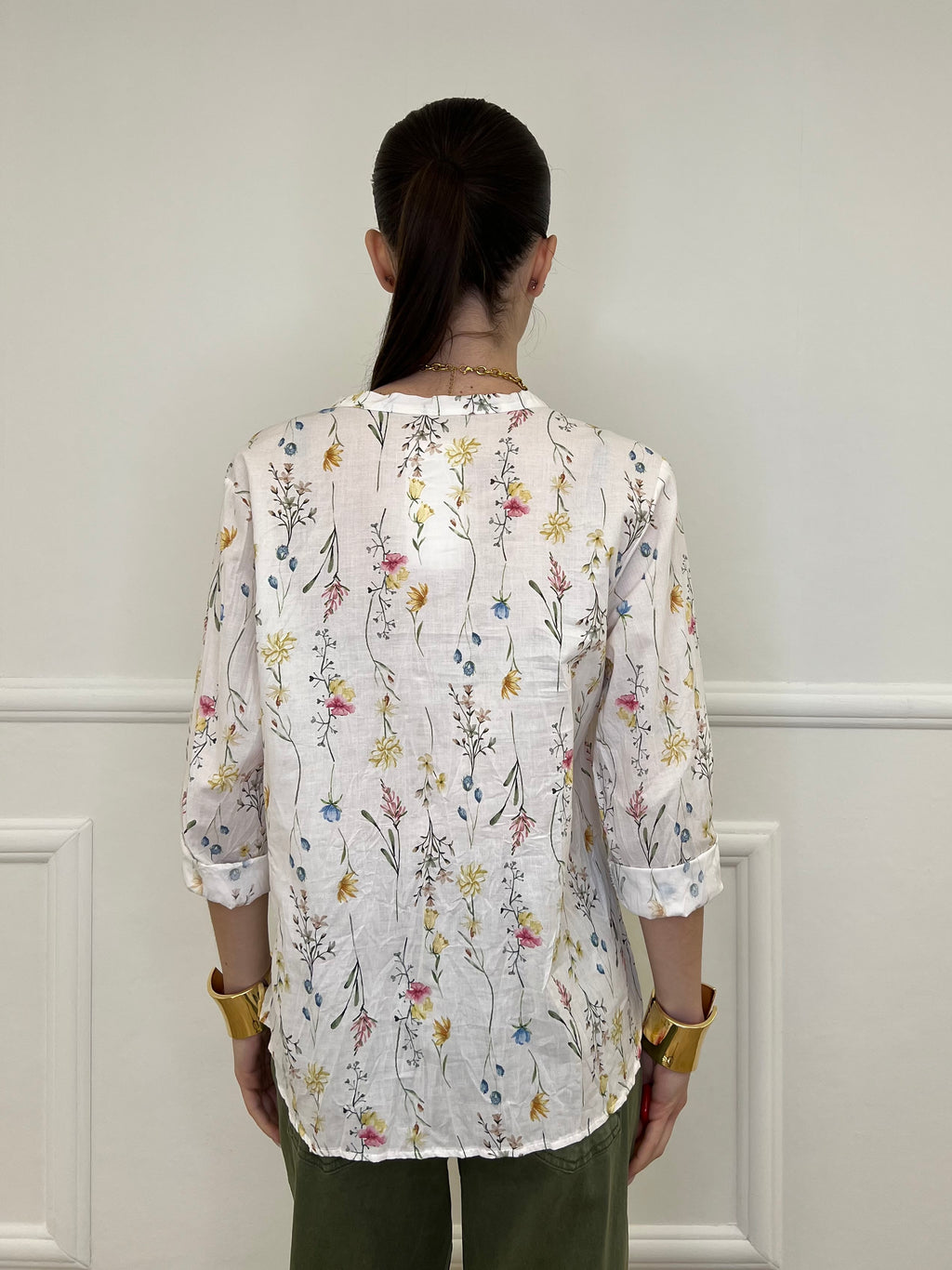 Camicia Fiori Strop Coreana 2588