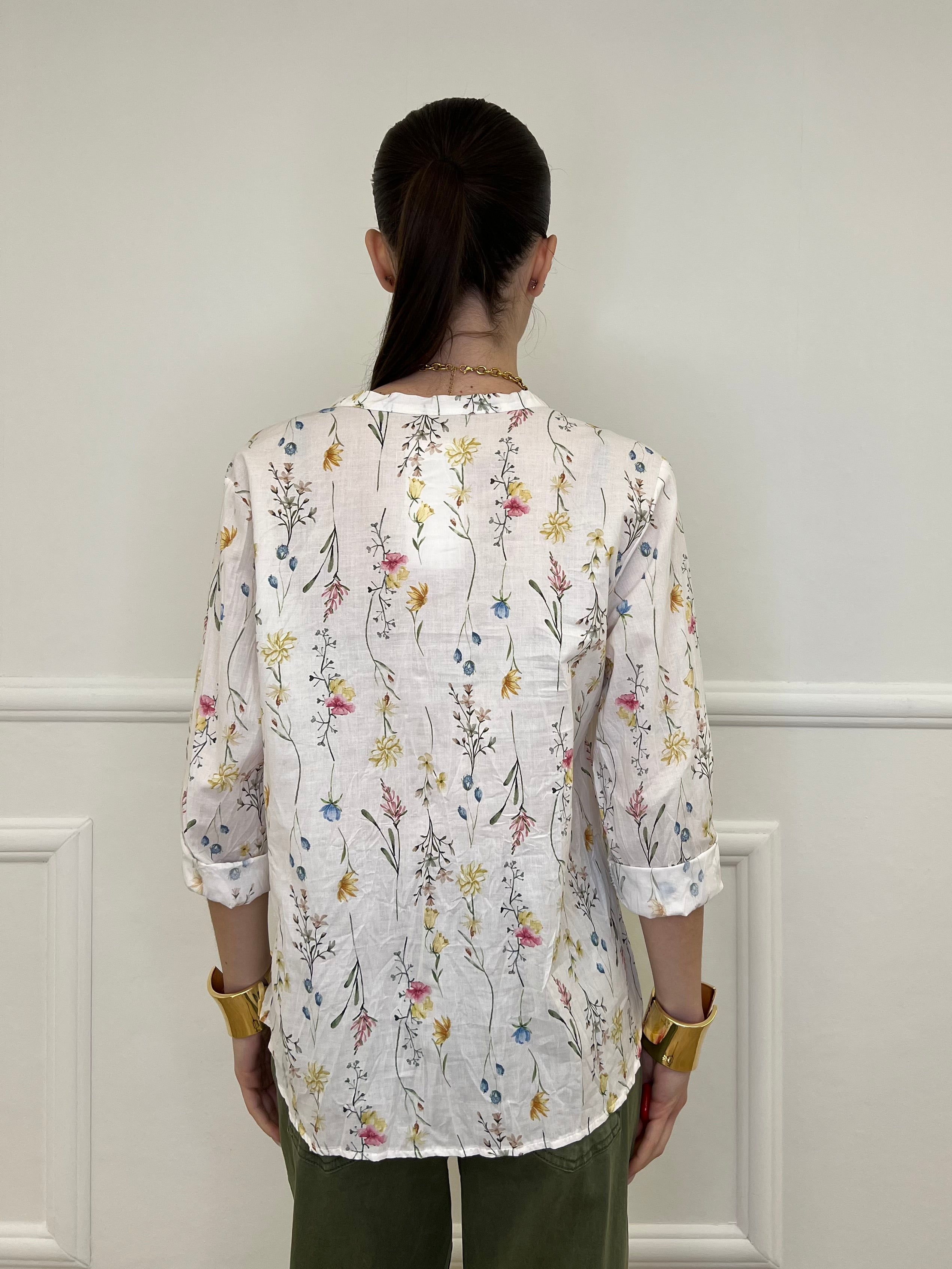 Camicia Fiori Strop Coreana 2588