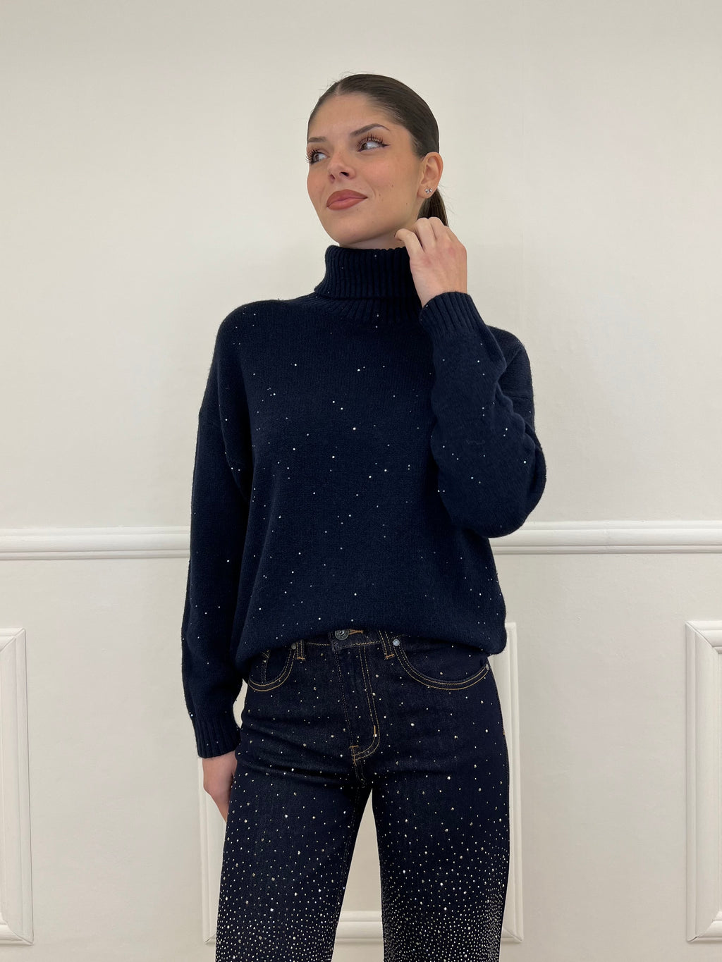 Dolcevita Micro Paillettes 25100 Blu