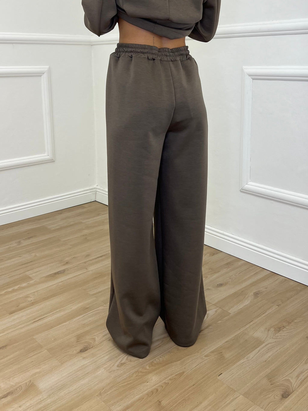 Pantalone Coulisse Felpa D28793 Taupe