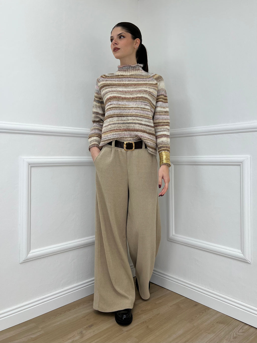 Pantalone Corduroy 6156 Beige