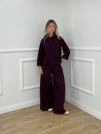 Giacca Diagonale Punto Milano 2661 Burgundy