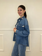 Camicia Denim Over Bottoni JC971