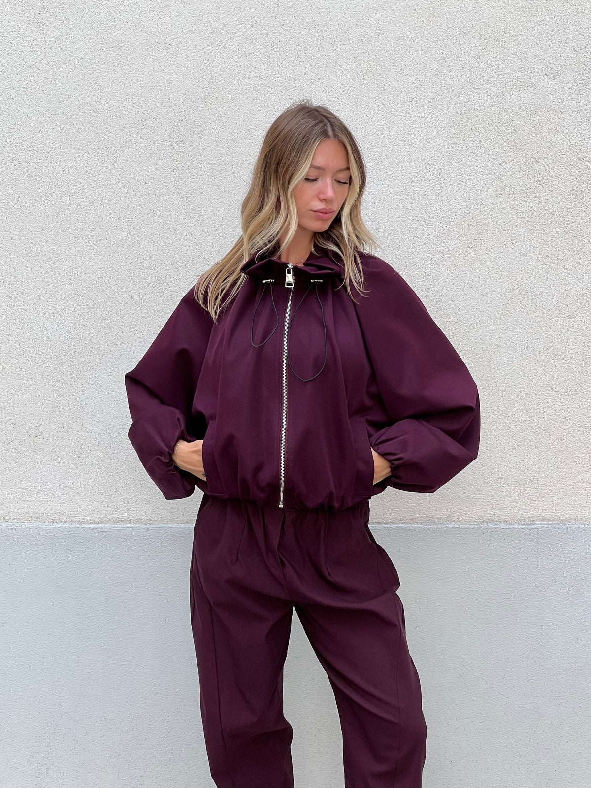 Giacca Bomber 11503 Burgundy