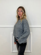 Maglia Misto Lana Paillettes 5565 Grigio