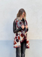 Poncho Gilet Suzani Doubleface 67041 Bordeaux