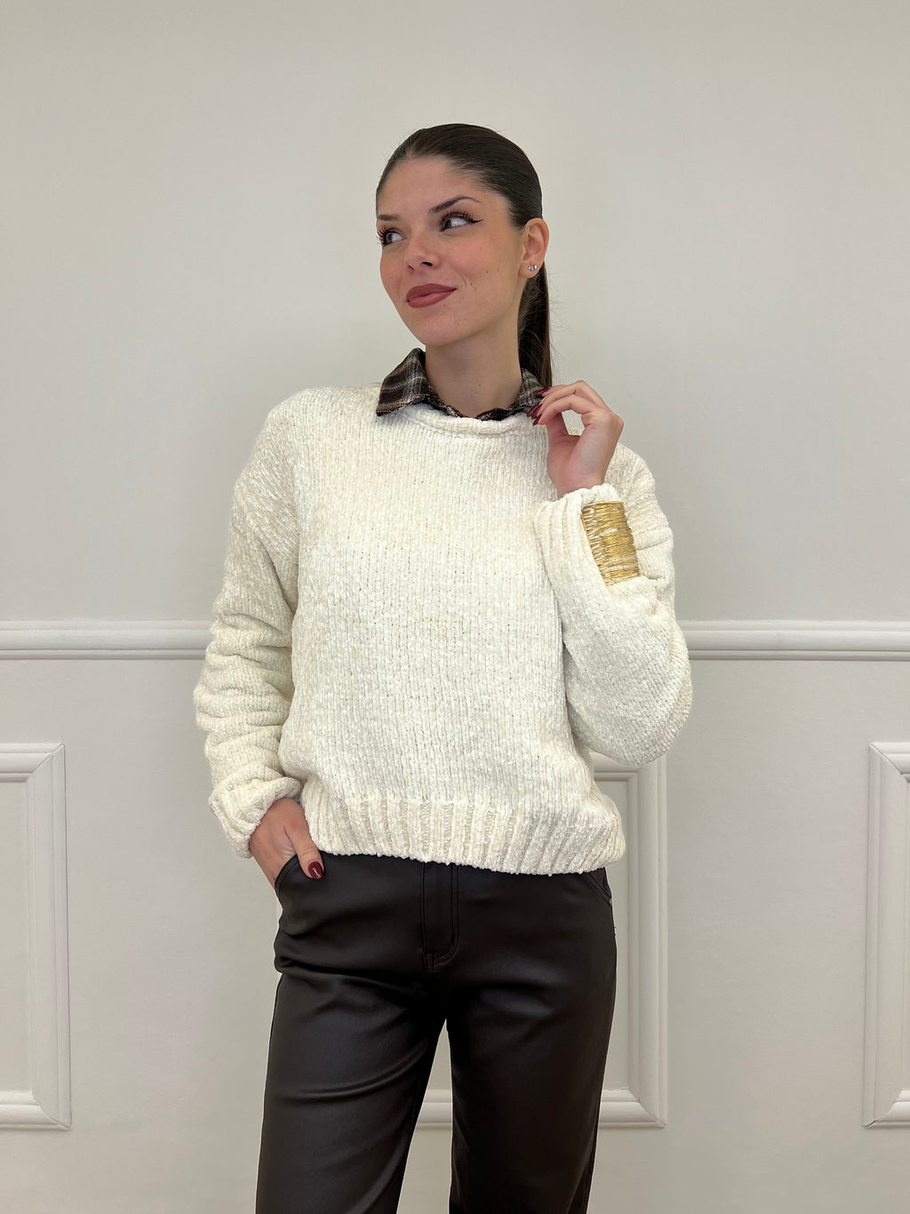 Maglia Ciniglia 2813 Panna