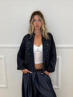 Giacca 100% Lino Alamari 926165 Blu