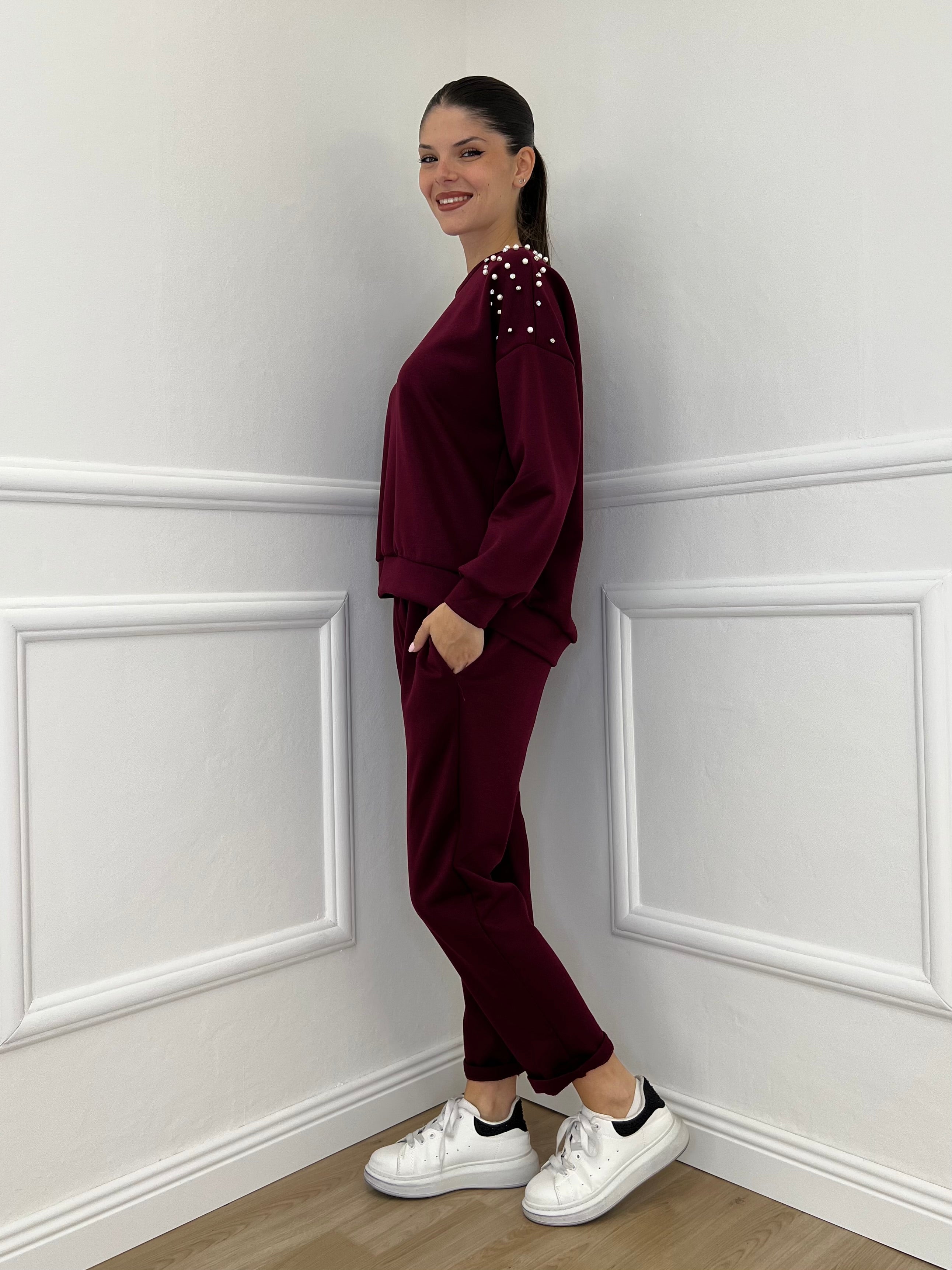 Pantalone Felpa 2252 Bordeaux - Bazar Abbigliamento