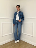 Camicia Denim Over Bottoni JC971