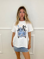 T-shirt Over "Pulmino" Strass