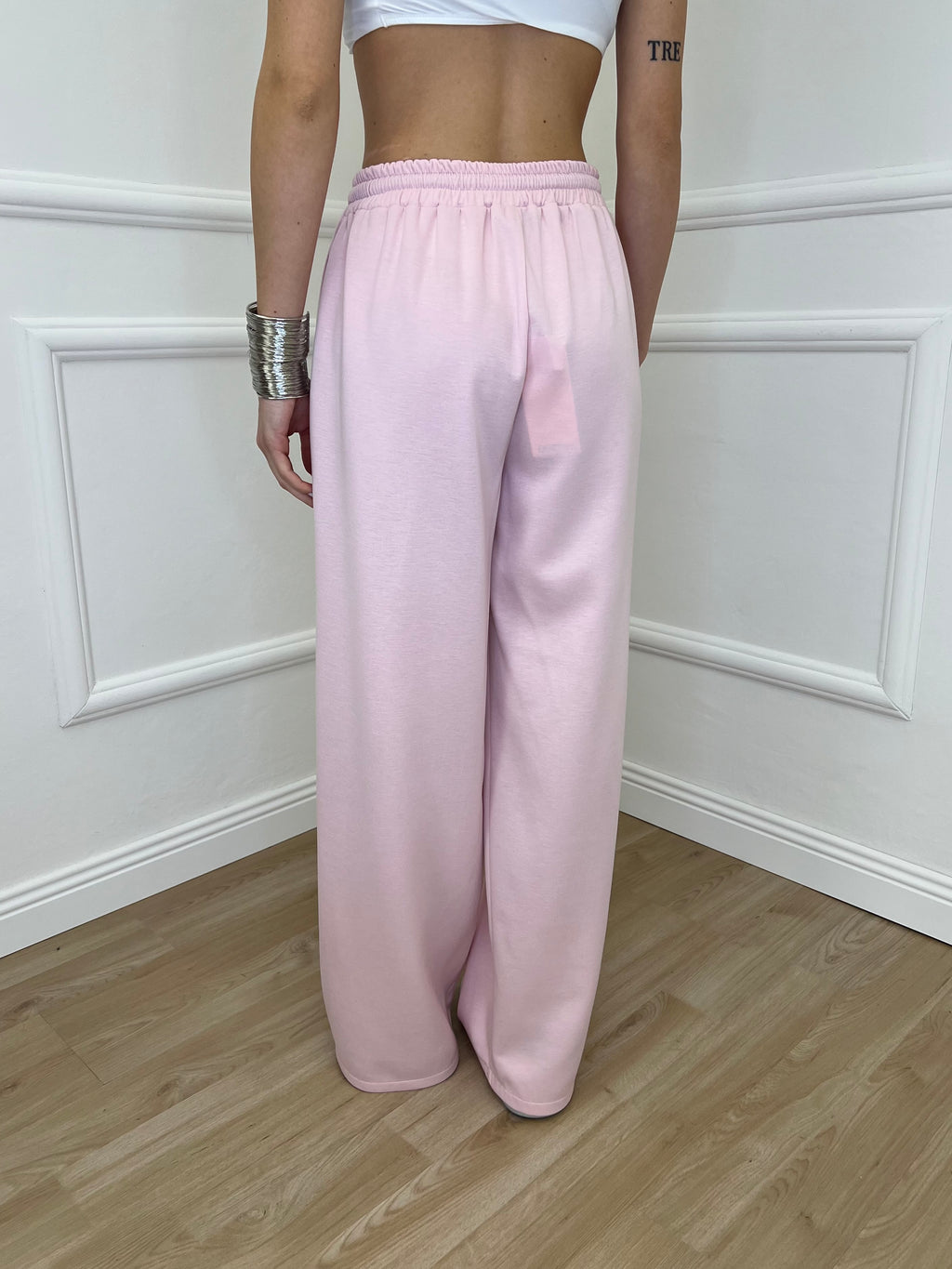 Pantalone a Palazzo Viscosa 25413 Rosa