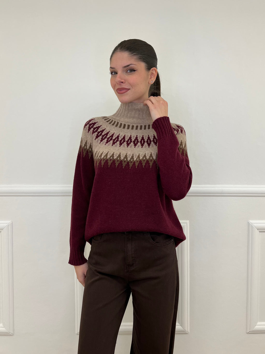 Maglia Norvegese 8240 Burgundy