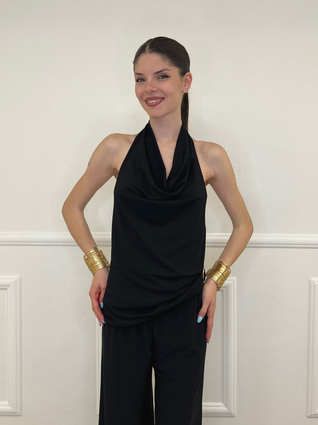 Top Scollo Marilyn 2670 Nero