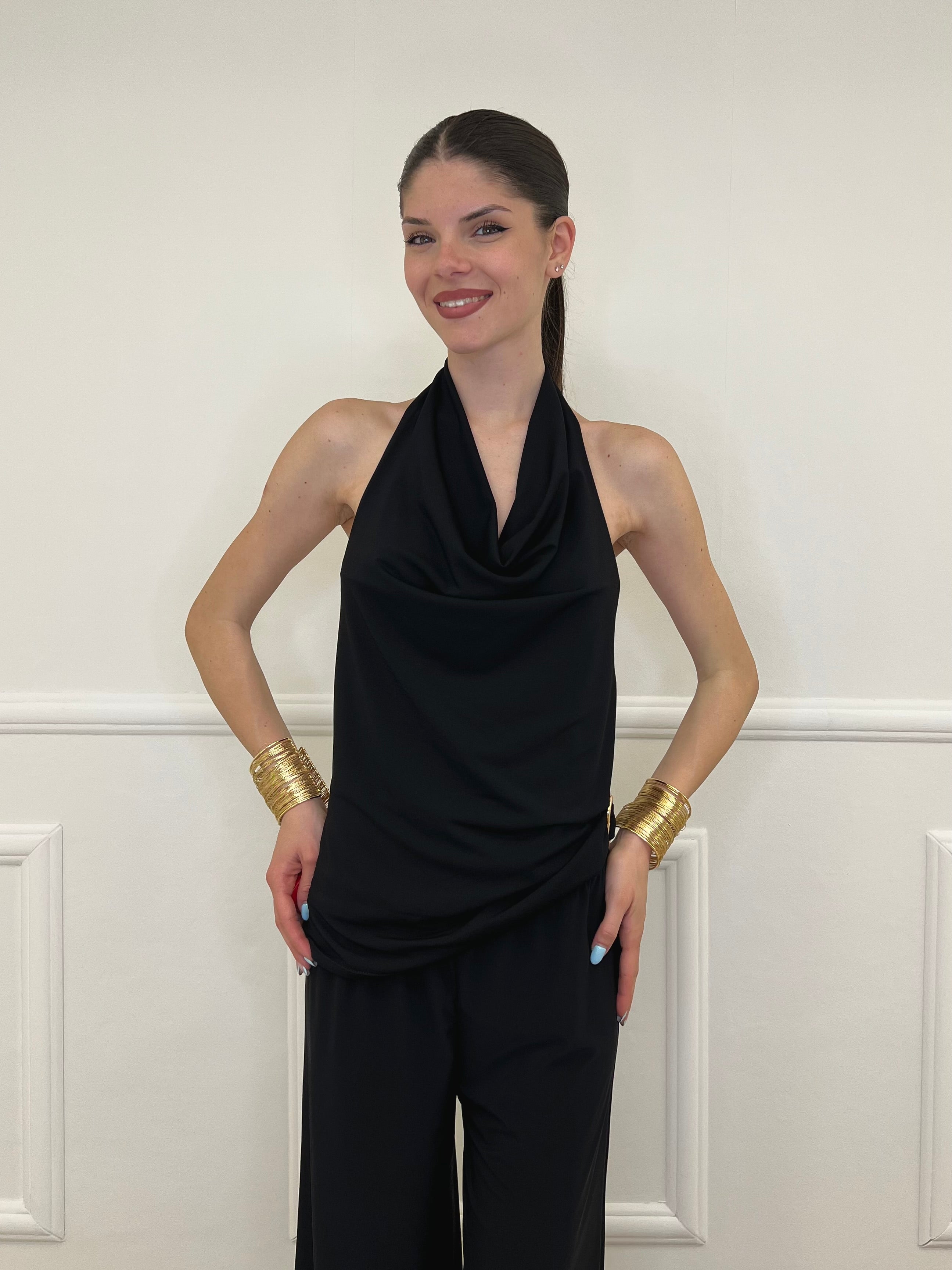 Top Scollo Marilyn 2670 Nero