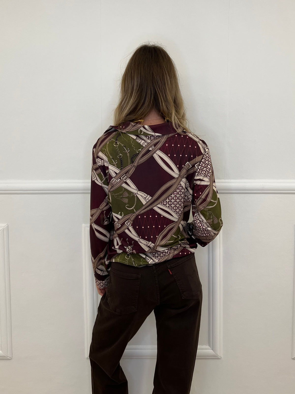Camicia Jersey Fantasia 23001 Bordeaux