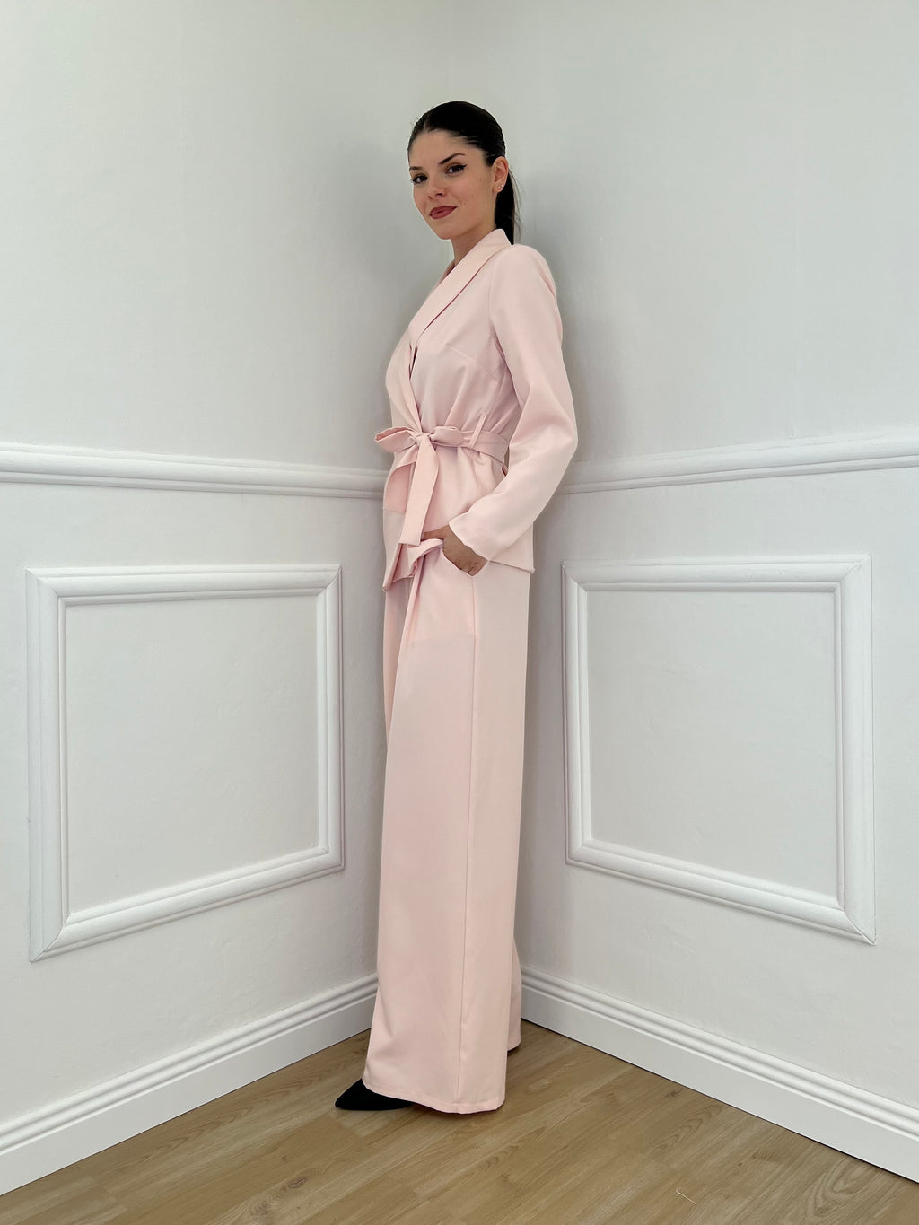 Tailleur con Fiocco 570851 Rosa