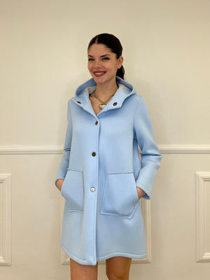 Cappotto Neoprene 1578 Azzurro