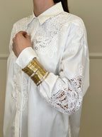 Camicia Inserti Sangallo 2264 Bianco