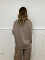 Tuta Over in Viscosa 3277 Taupe