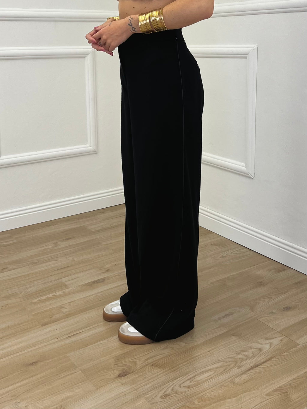 Pantalone Palazzo Spacco 1454 Nero