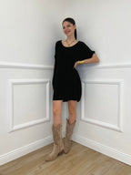 Abito Oversize Viscosa 9980 Nero