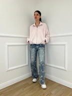 Bomber Scamosciato MG239 Rosa