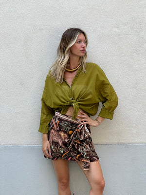 Camicia Over Soft 6040 Verde Olio