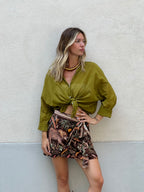 Camicia Over Soft 6040 Verde Olio