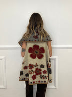 Poncho Gilet Suzani Doubleface 67041 Camel