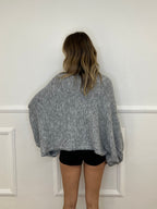 Maglia Mohair Pipistrello A132 Grigio