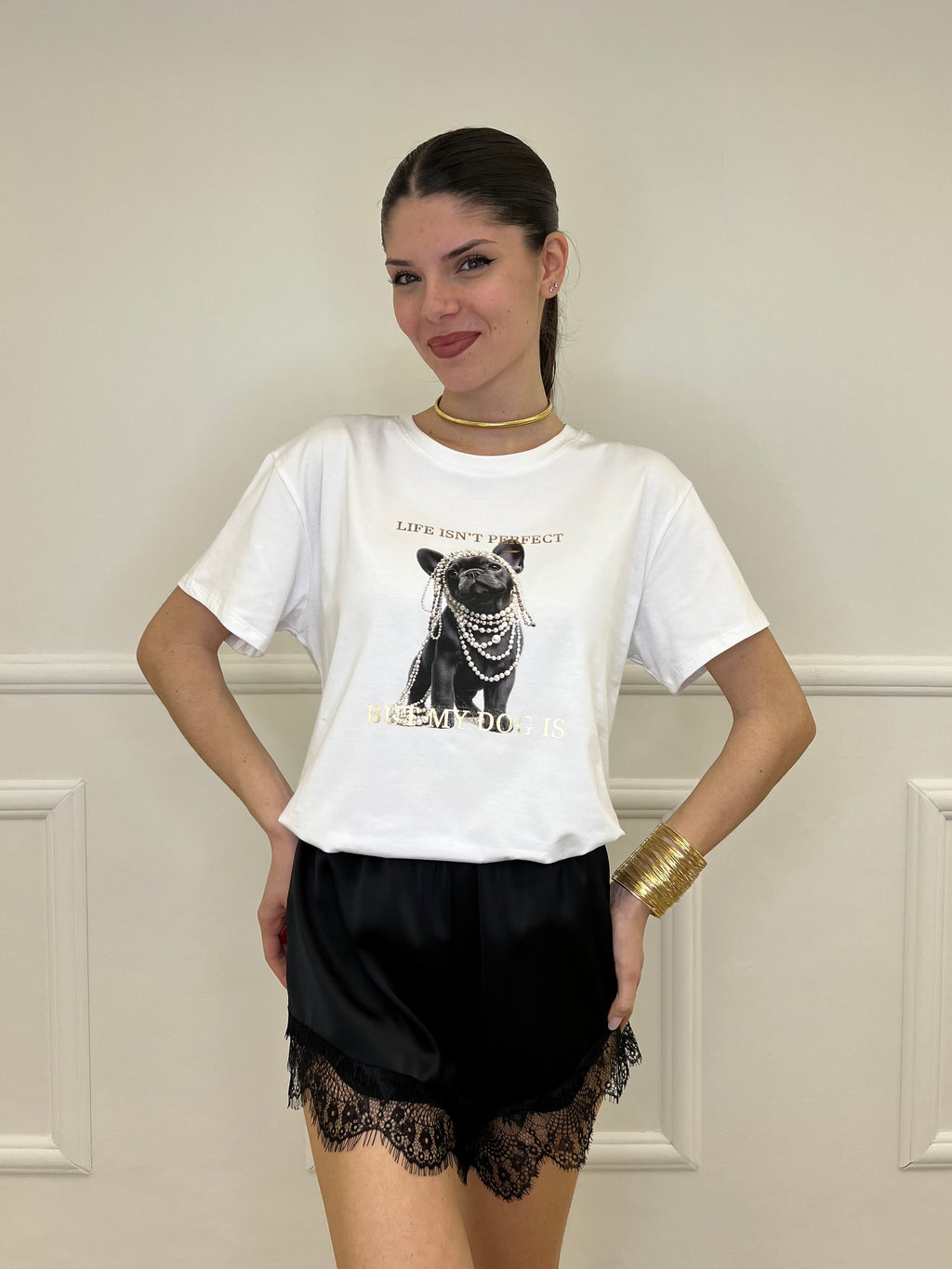 T-shirt Over Bulldog Francese